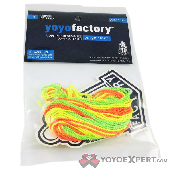 Neon Orange 10 Pack YoYoFactory Type 6 100% Polyester Strings 