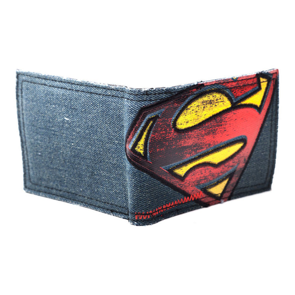 Tilted Superman Logo Bi-fold Wallet BRAND NEW 
