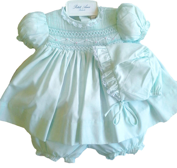 newborn green dress