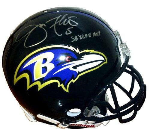 joe flacco signed helmet