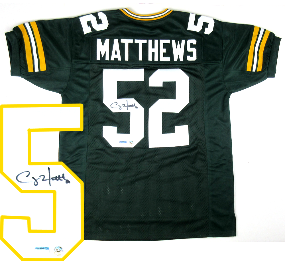 clay matthews autographed jersey