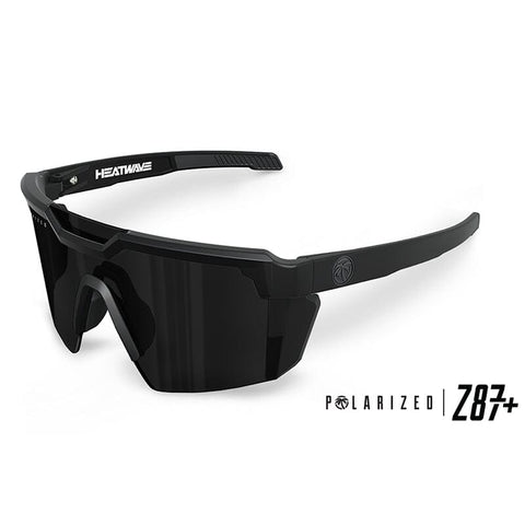 DOORBUSTER Heat Wave Future Tech Z87+ Black Polarized Sunglasses Heat Wave