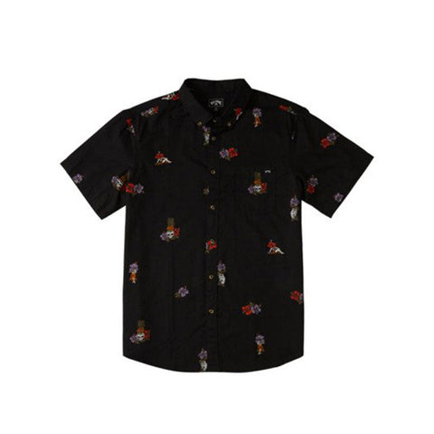 Billabong Sundays Mini Print SS Shirt Night - NO RETURNS