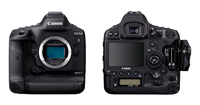 canon 1d x mark iii front and back view
