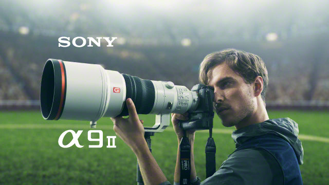 The Sony A9 II camera being used at a soccer game by a sports photographer 