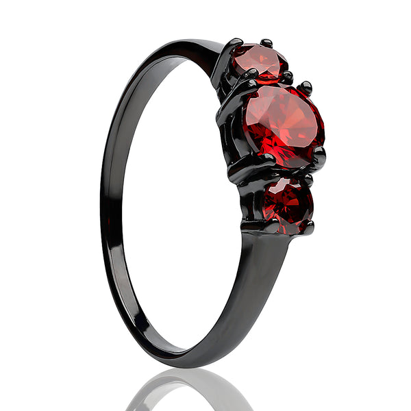 Betekenis Kruipen Mijnwerker Ruby Wedding Ring - Solitaire Wedding Ring - Ruby Titanium Ring - Enga –  Clean Casting Jewelry