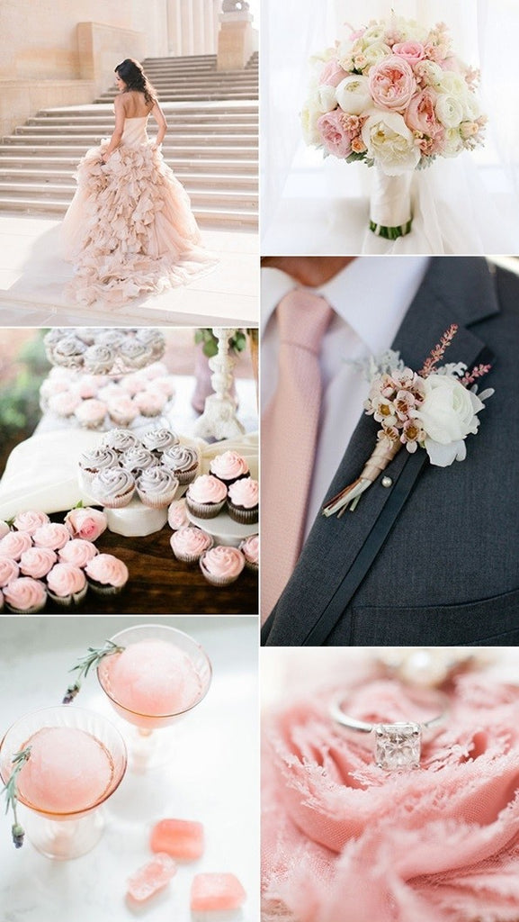 colores para decorar una boda palo de rosa