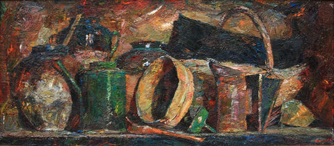 Still Life With Sieve by Gheorghe Lisița on fineartmoldova.com