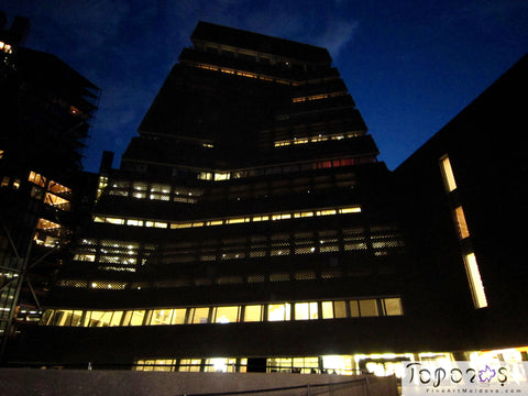 The Switch House at night, Tate Modern, fineartmoldova, Toporas Online Art Gallery