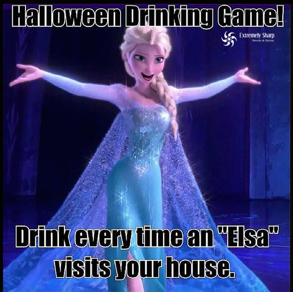 Halloween Drinking Game Elsa