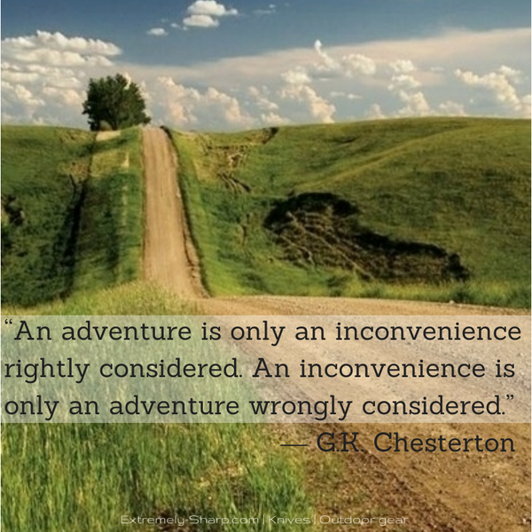 G.R. Chesterton adventure quote 