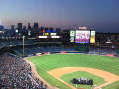 Braves Stadium at Night