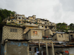 Haiti - mountainside homes after earthquake