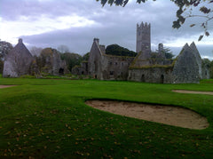 Ireland - Adare church ruins on golf course