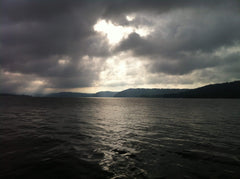 Lake Guntersville Alabama - sun breaking through