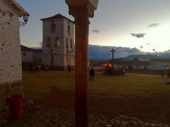 Peru - cross at monastery