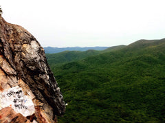 Sliding Rock Bell Mountain Georgia royalty free stock photo