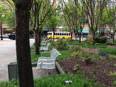 Trolly in park Atlanta - royalty free stock photo