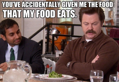 Ron Swanson What my food eats quote
