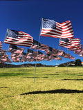 Field of flags at Pepperdine University