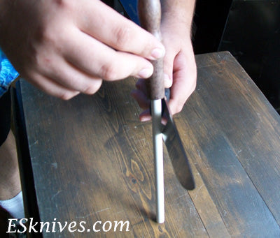 how to sharpen knife blade angle