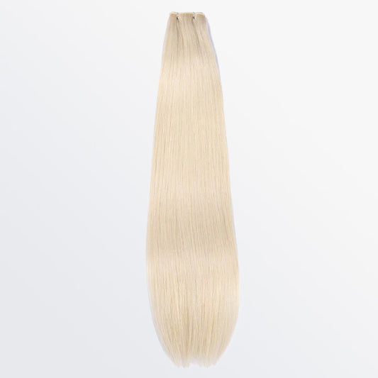 Tedhair 18-24 Inches Ultra Thin Straight Genius Weft Light #60 White Blonde