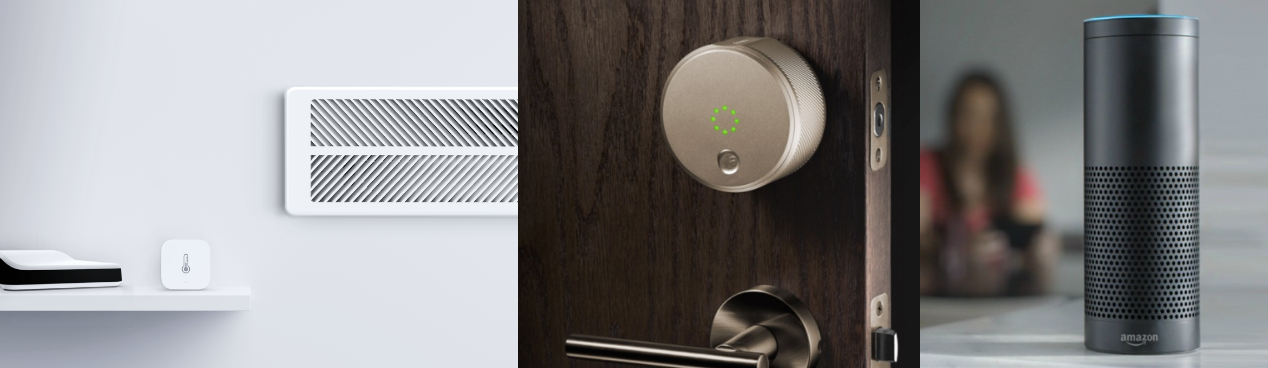 Keen Home Smart Vent, August Smart Lock, Amazon Alexa