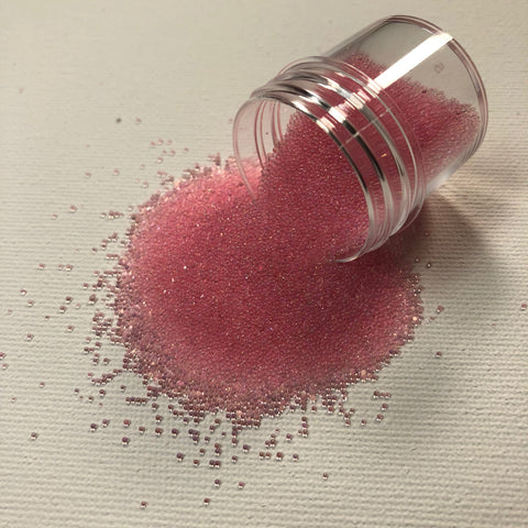 Craft Box Micro Beads Translucent Pink