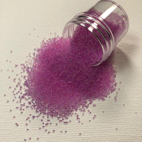 Craft Box Micro Beads Iridescent Lilac