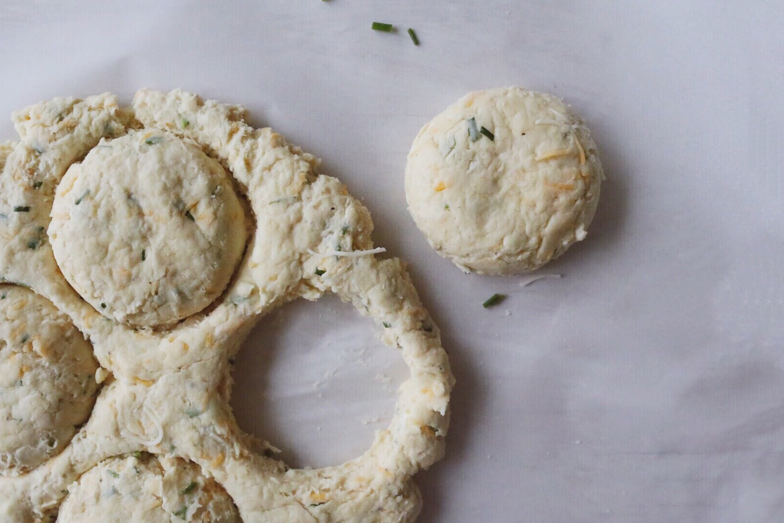 Cheddar & Chive Scones with Icelandic Flake Salt