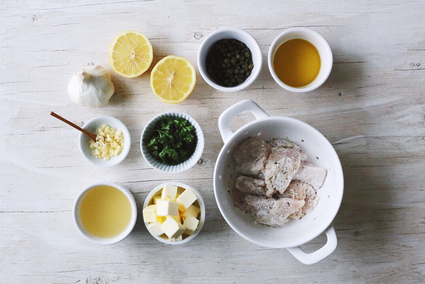 Chicken Piccata with Lemon Flake Salt