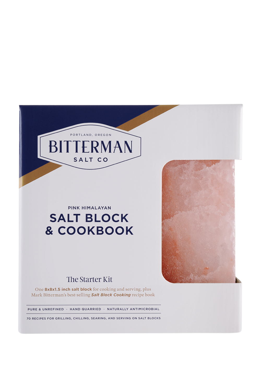 Salt Block Cooking + 8x8x1.5&quot; Himalayan Salt Block Gift Set