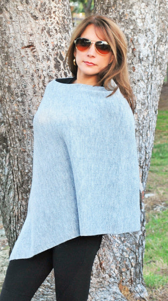 Fine Crafted Asymetrical Lightweight Alpaca Poncho – Karim Collection