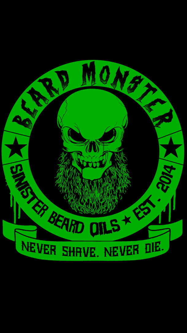 Beard Monster Never Shave Never Die Mobile Wallpaper