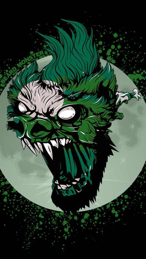 Beard Monster Wolfman mobile wallpaper