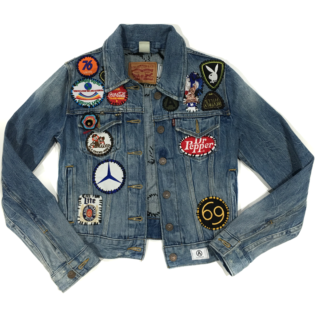 custom levi denim jacket