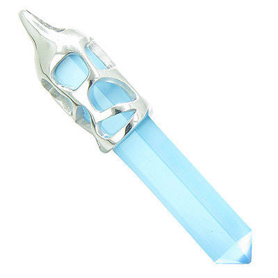 Positive Energy Magic Powers Cosmic Amulet Crystal Point Lucky Charm Sky Blue Ca