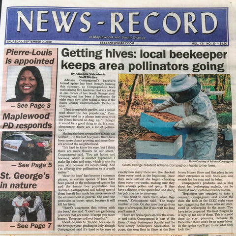 South Mountain Bees on the Front Page of the News Record