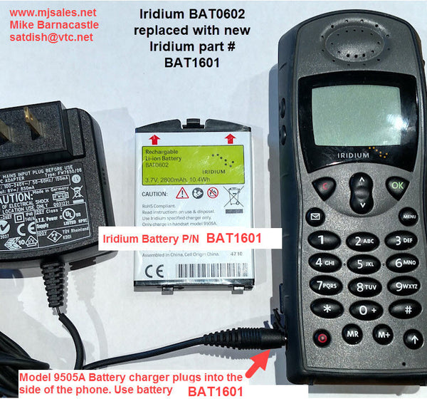 BAT1601 BAT0602 Iridium batteries