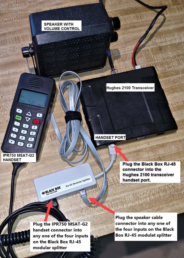 MSAT-G2 HANDSET and SPEAKER