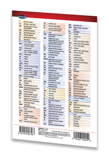 Medical Abbreviations Study Guide (Pocket Size) - Quick Reference