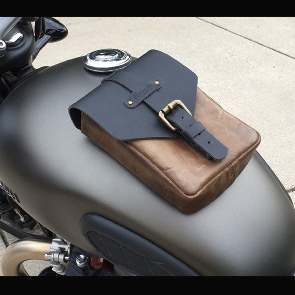 leather motorcycle tank bag