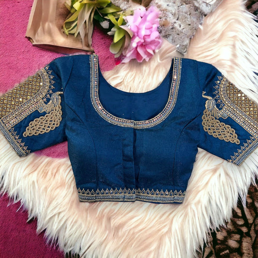 Silk Embroidery Work Blouse