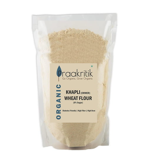 Praakritik Organic Khapli Wheat Atta - 1 kg