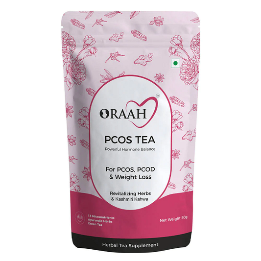 Oraah PCOS PCOD Herbal Tea - Kashmiri Kahwa Flavour - 50 gm - Pouch