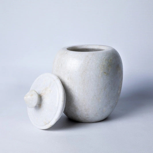 Marble Storage Jar With a Lid
