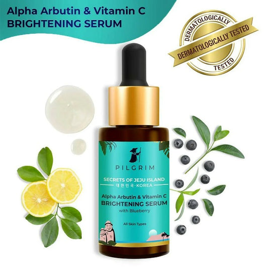 Pilgrim Alpha Arbutin & Vitamin C Brightening Skin Face Serum - 30 ml