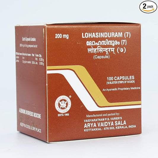 Kottakkal Arya Vaidyasala Lohasinduram (7) Capsule - 100 Caps