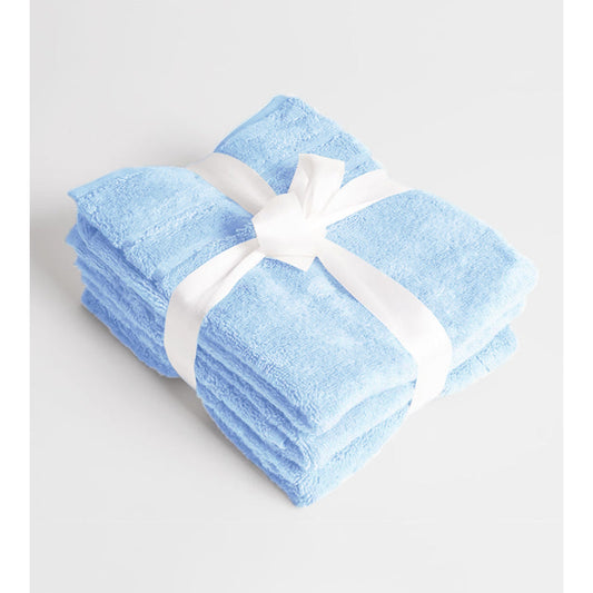 Light Blue Bamboo Face Towel | Set of 3