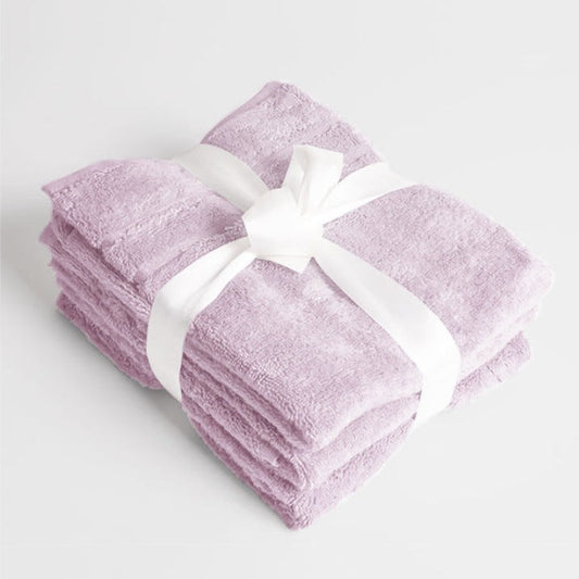 Pink Bamboo Face Towel | 12 Inches | Set of 3